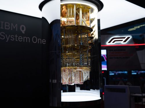 IBM Q System One Quantum Computer at the Consumer Electronic Show CES 2020